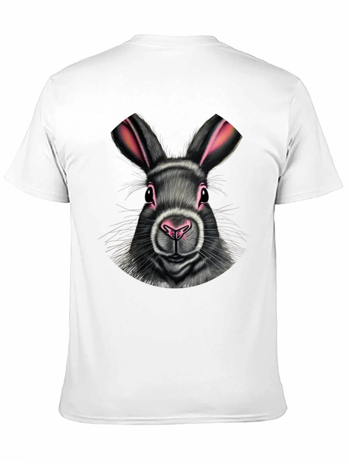 Black Rabbit Graphic Tee - Cute Bunny T-Shirt