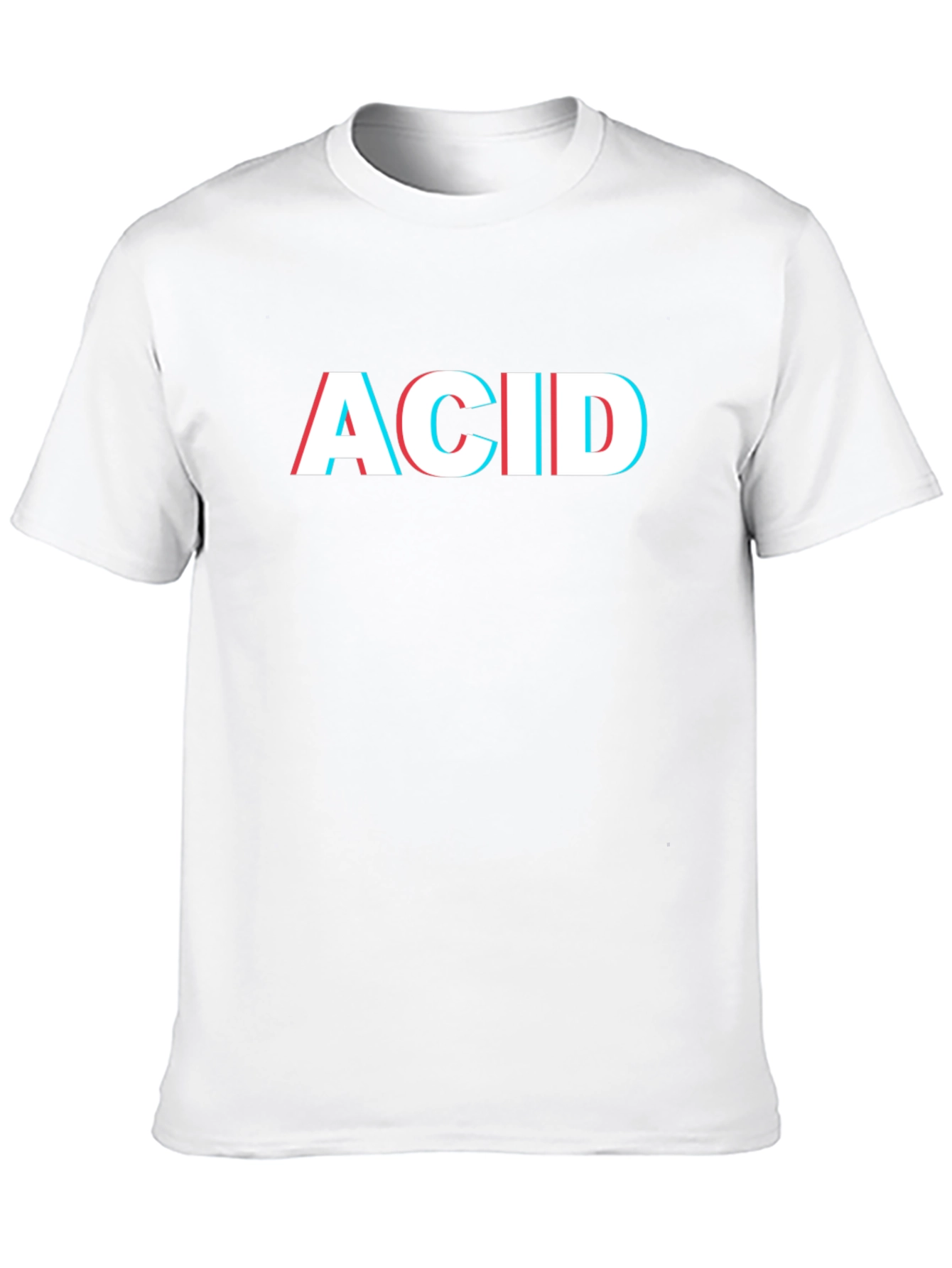 ACID Graphic Tee - Bold 3D Effect Design