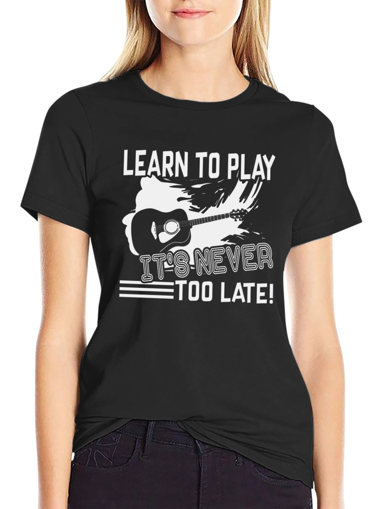 Learn to Play Guitar Graphic Tee