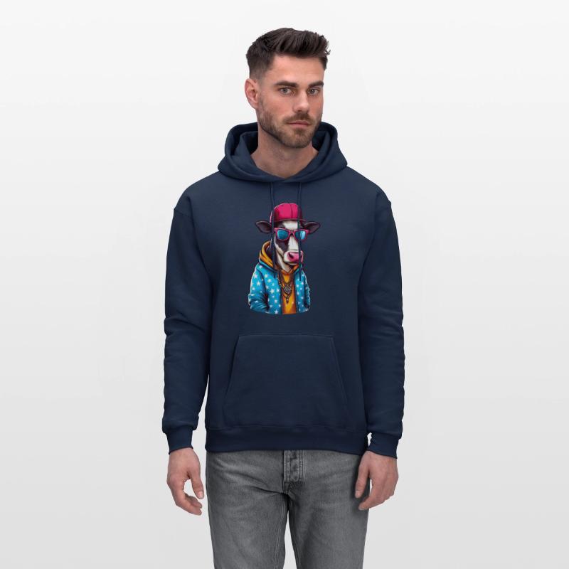 Gangster Cow Wearing a Cap