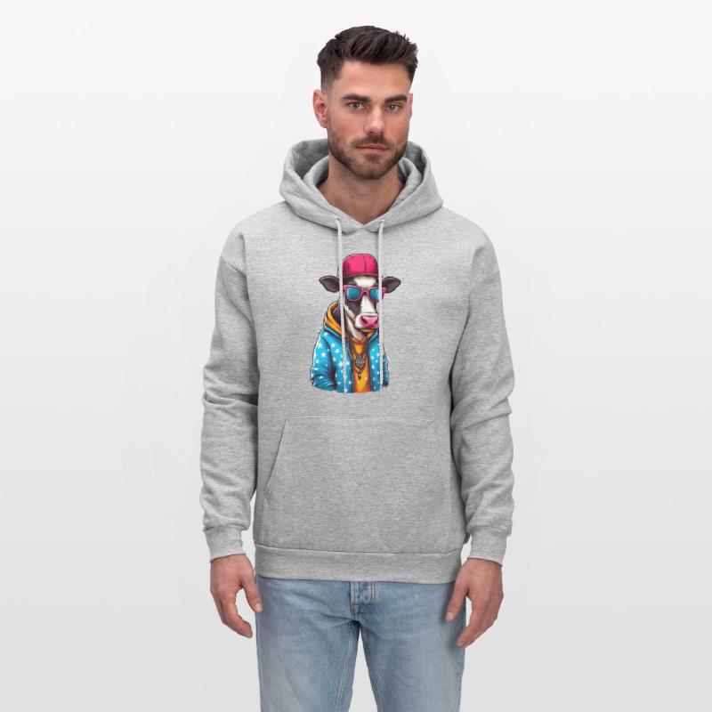 Gangster Cow Wearing a Cap