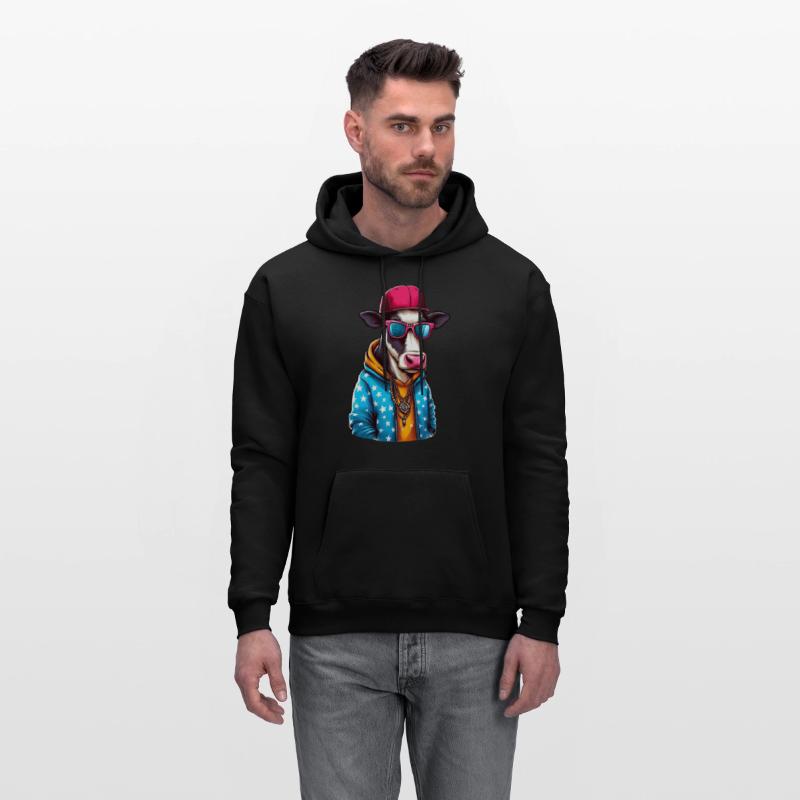 Gangster Cow Wearing a Cap