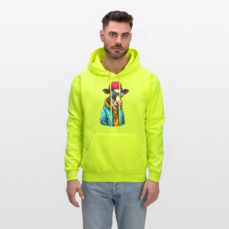 Gangster Cow Wearing a Cap