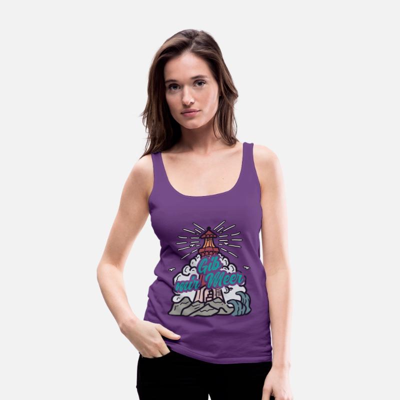 GIB MIR MEER North Sea saying gift lighthouse