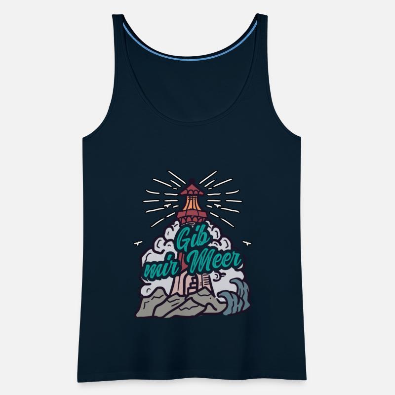 GIB MIR MEER North Sea saying gift lighthouse