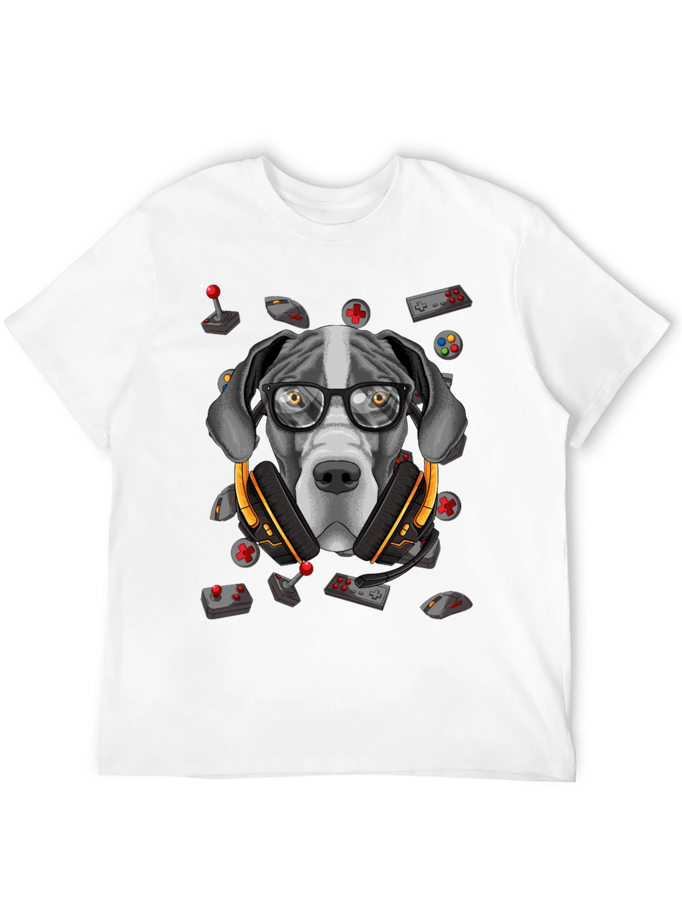 Gamer Dog T-Shirt - Funny Graphic Tee