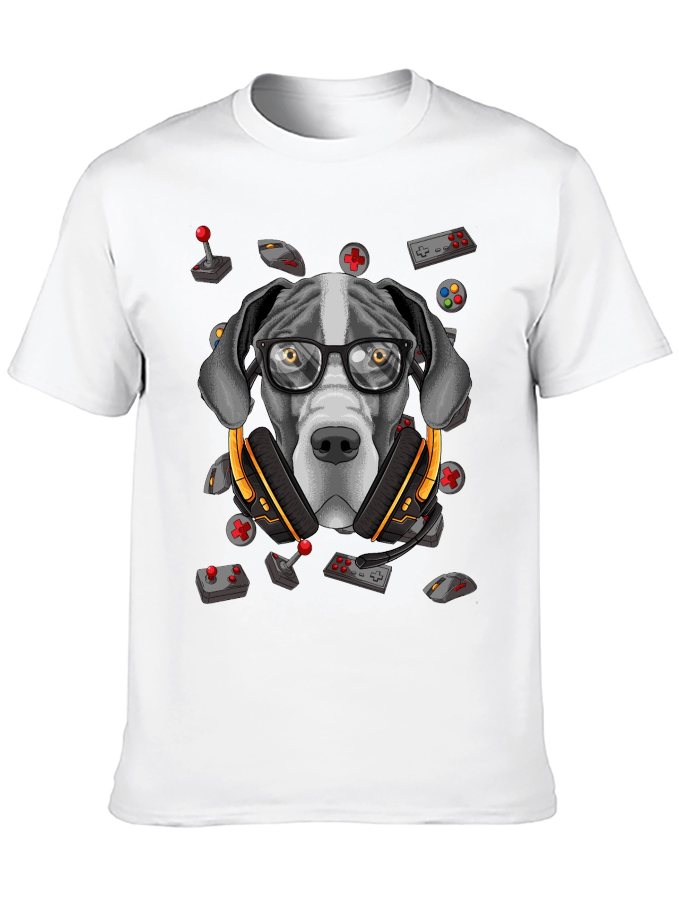 Gamer Dog T-Shirt - Funny Graphic Tee