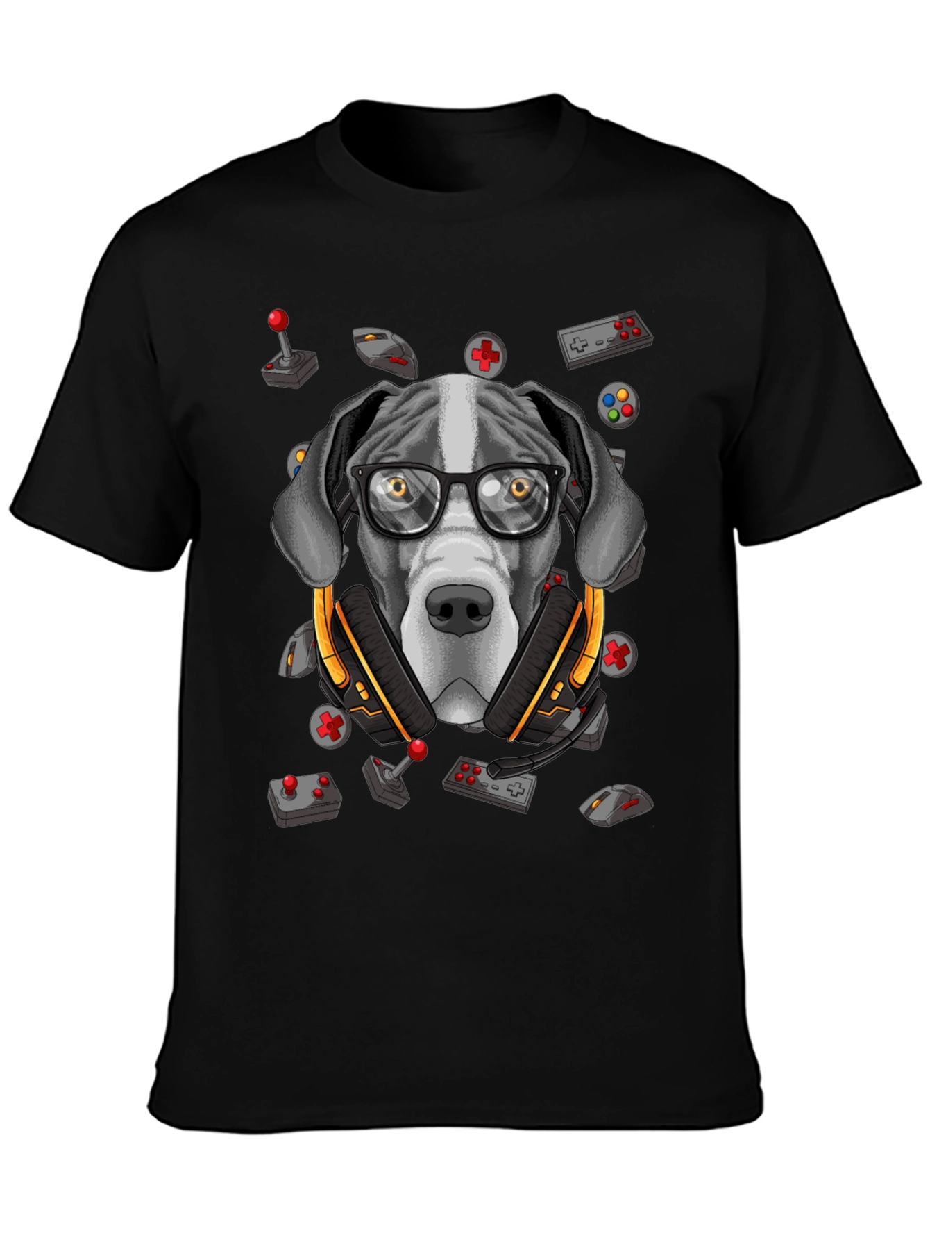 Gamer Dog T-Shirt - Funny Graphic Tee
