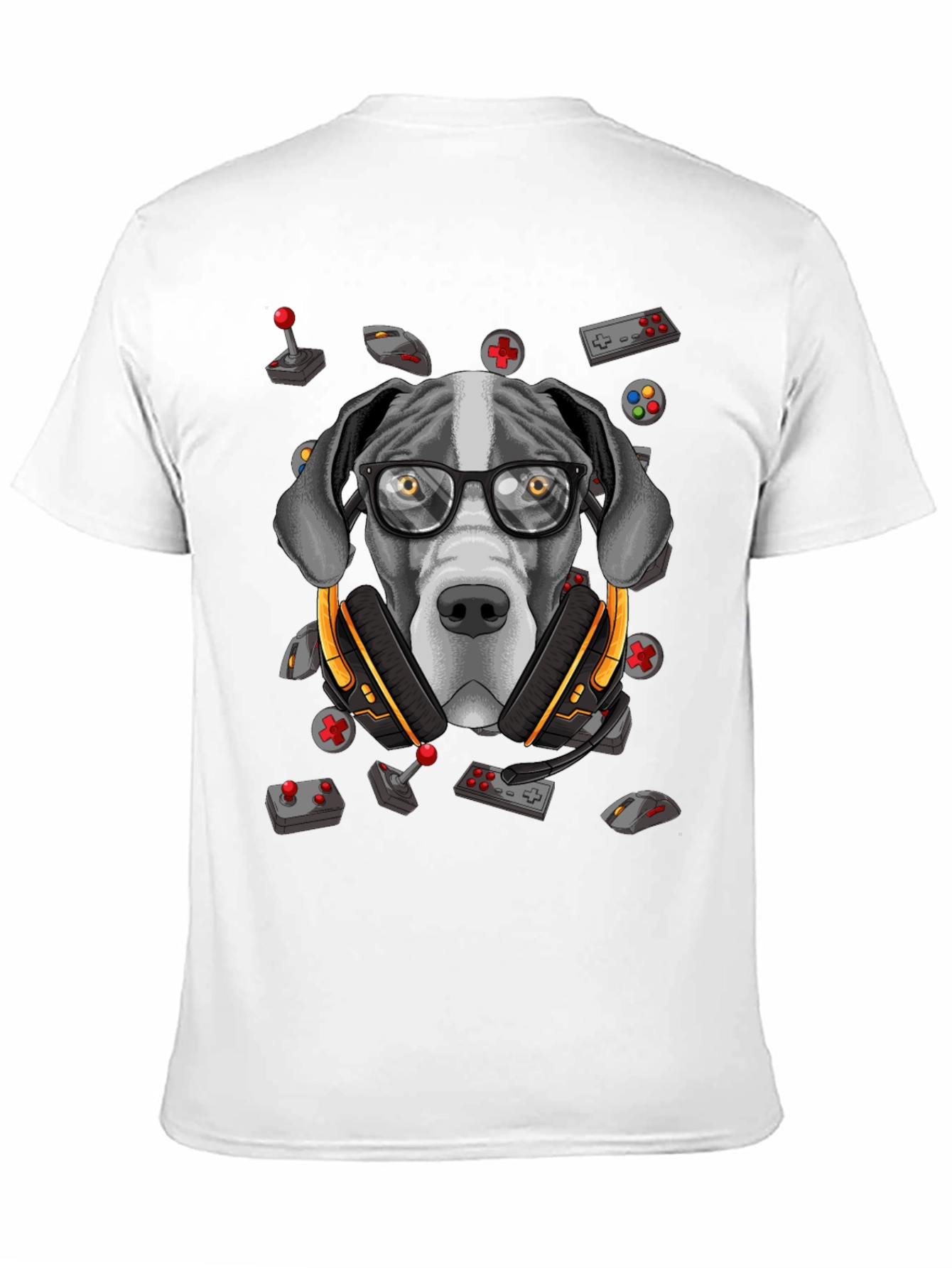 Gamer Dog T-Shirt - Funny Graphic Tee
