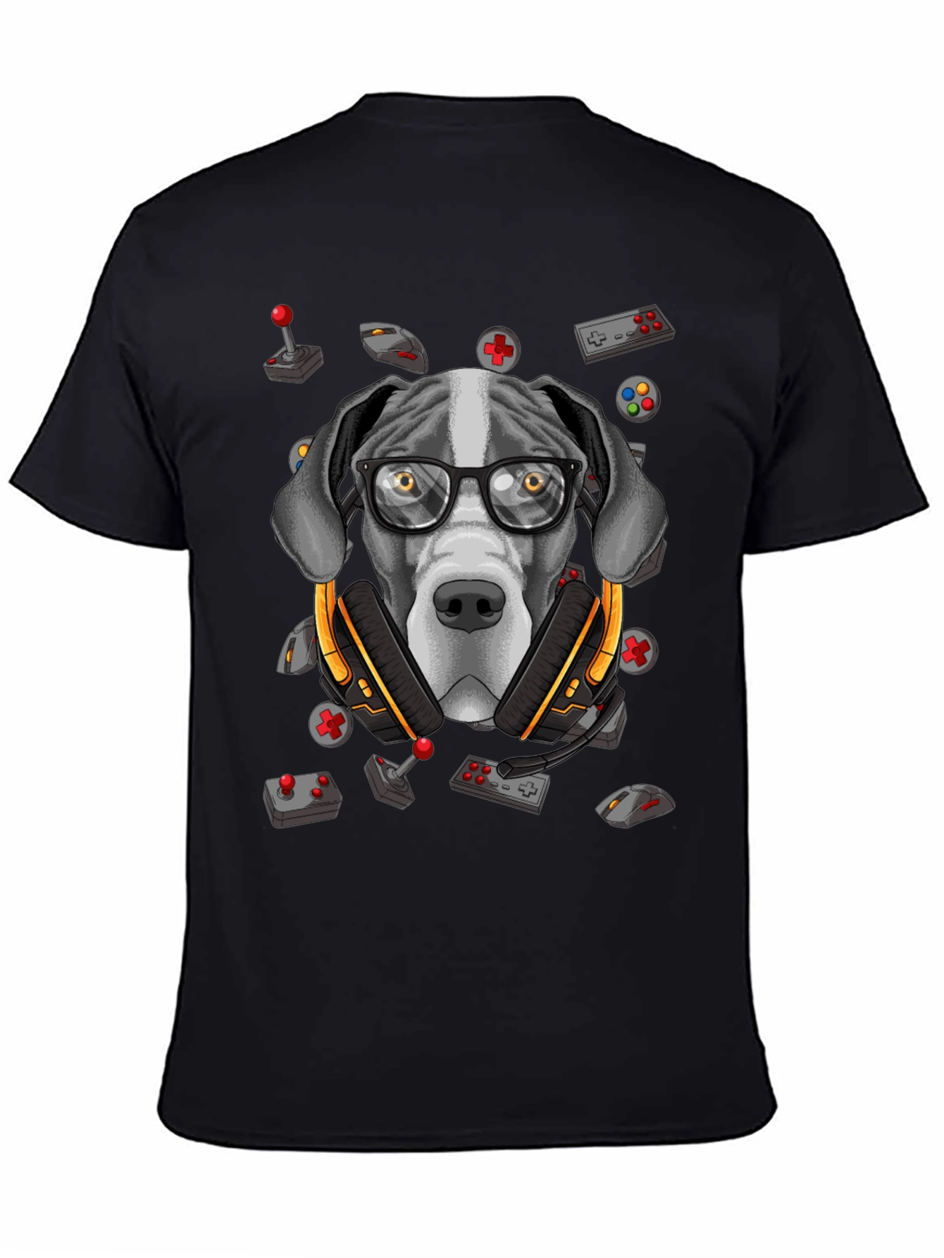 Gamer Dog T-Shirt - Funny Graphic Tee
