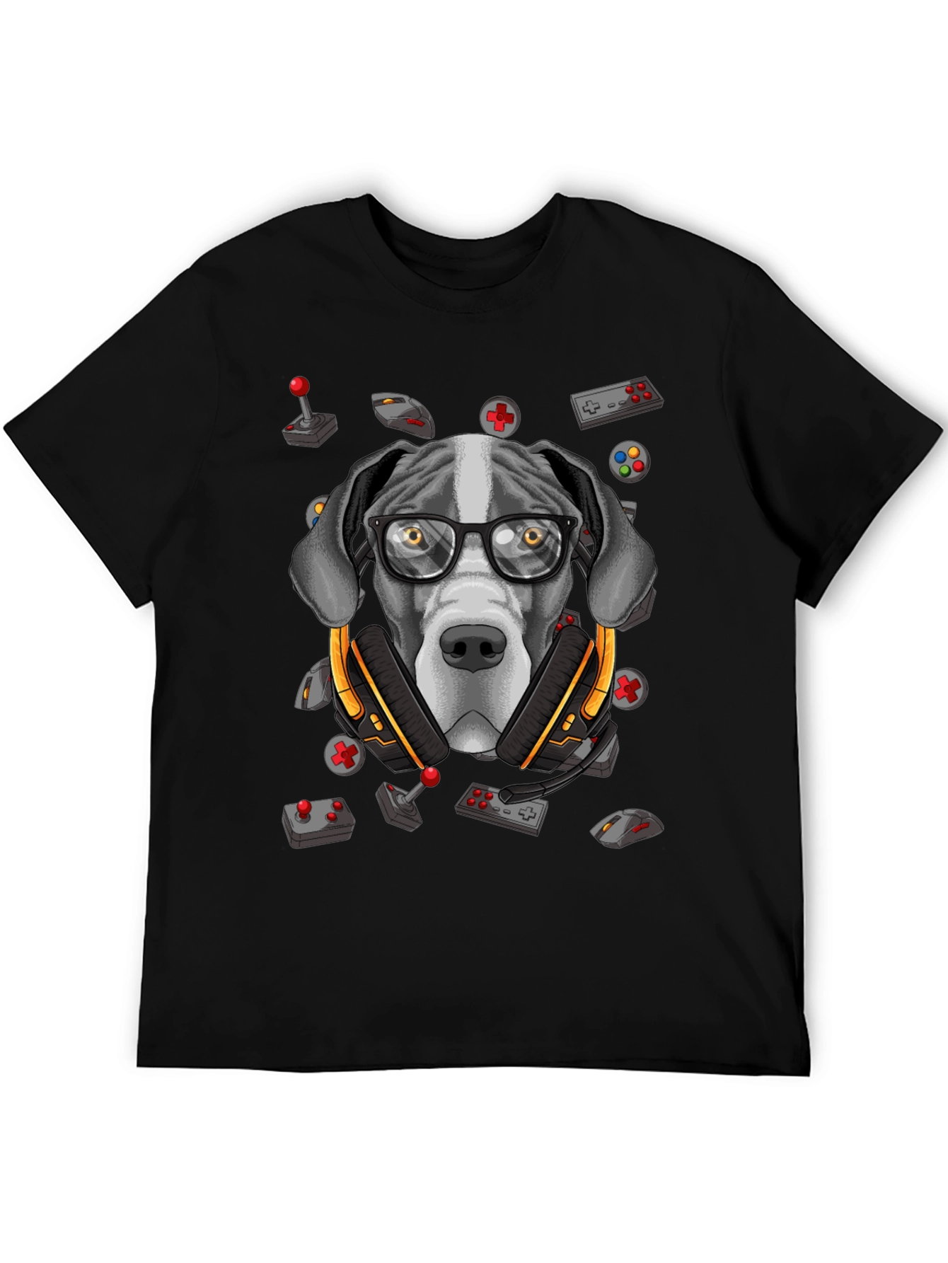 Gamer Dog T-Shirt - Funny Graphic Tee
