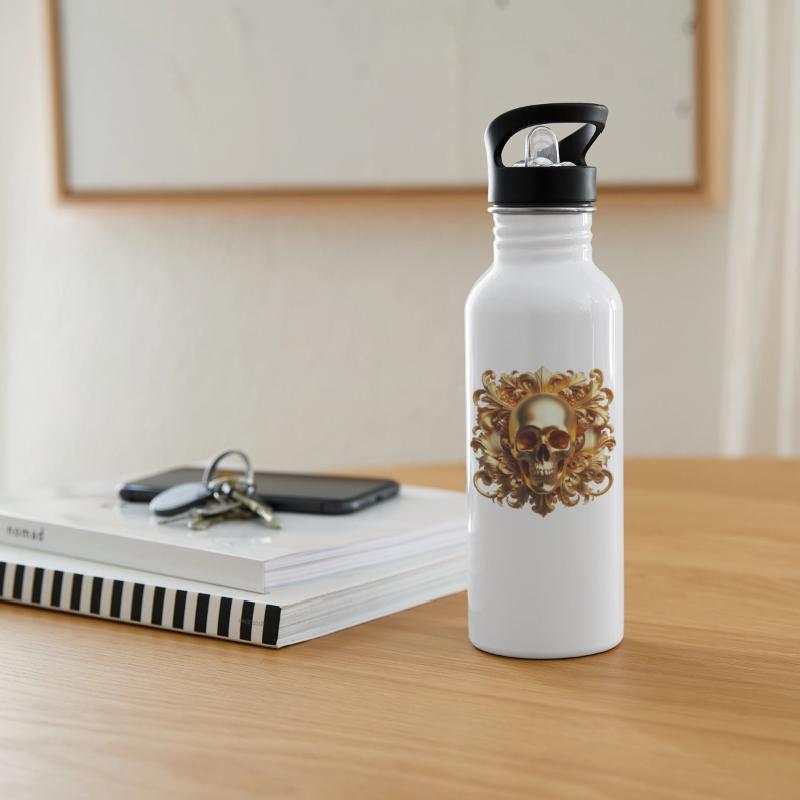 Gold Skull Scrolls Fashion Luxury Design Trends