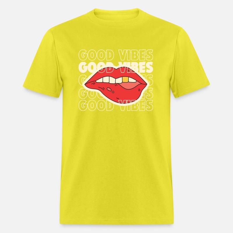 good vibes lips printed tshirt