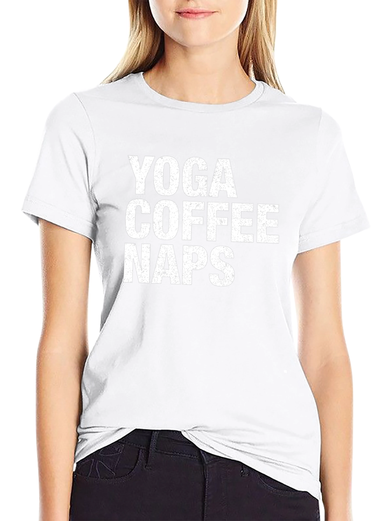 Yoga Coffee Naps Graphic T-Shirt