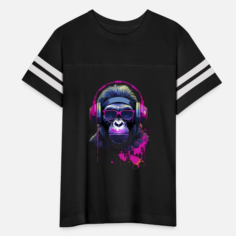 Graffiti Inspired Chimpanzee Ink & Paint Splatters