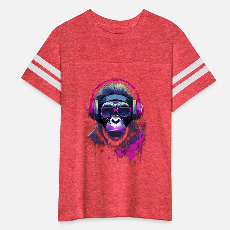 Graffiti Inspired Chimpanzee Ink & Paint Splatters