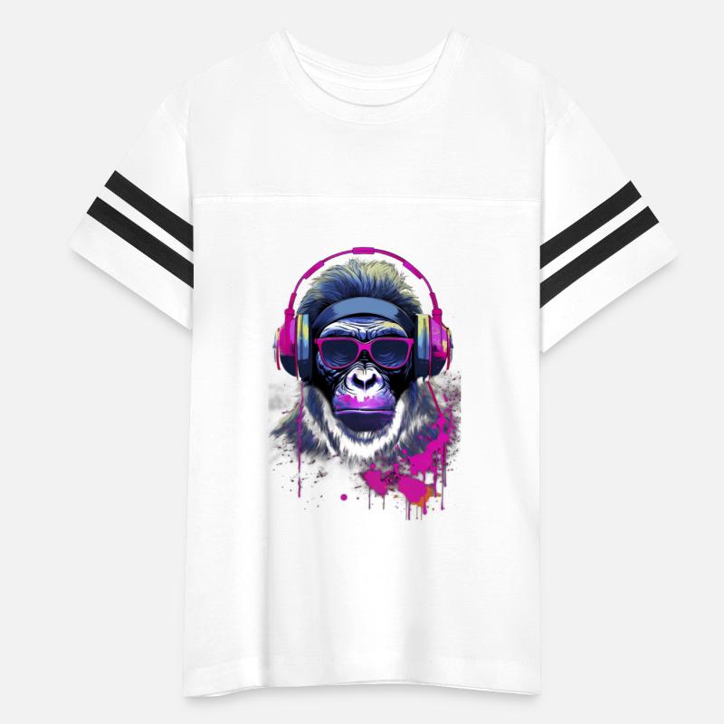 Graffiti Inspired Chimpanzee Ink & Paint Splatters