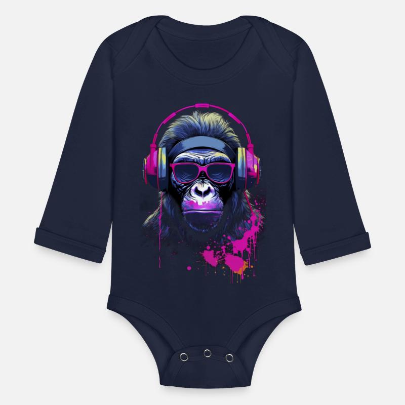 Graffiti Inspired Chimpanzee Ink & Paint Splatters