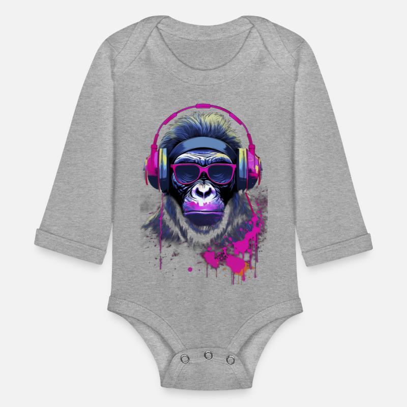 Graffiti Inspired Chimpanzee Ink & Paint Splatters