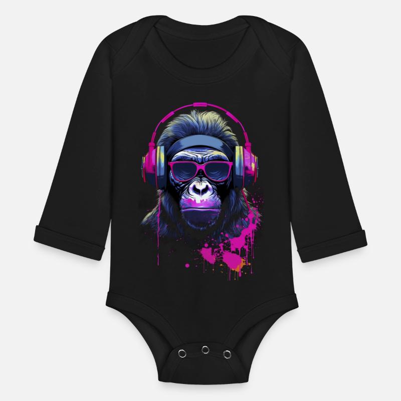 Graffiti Inspired Chimpanzee Ink & Paint Splatters