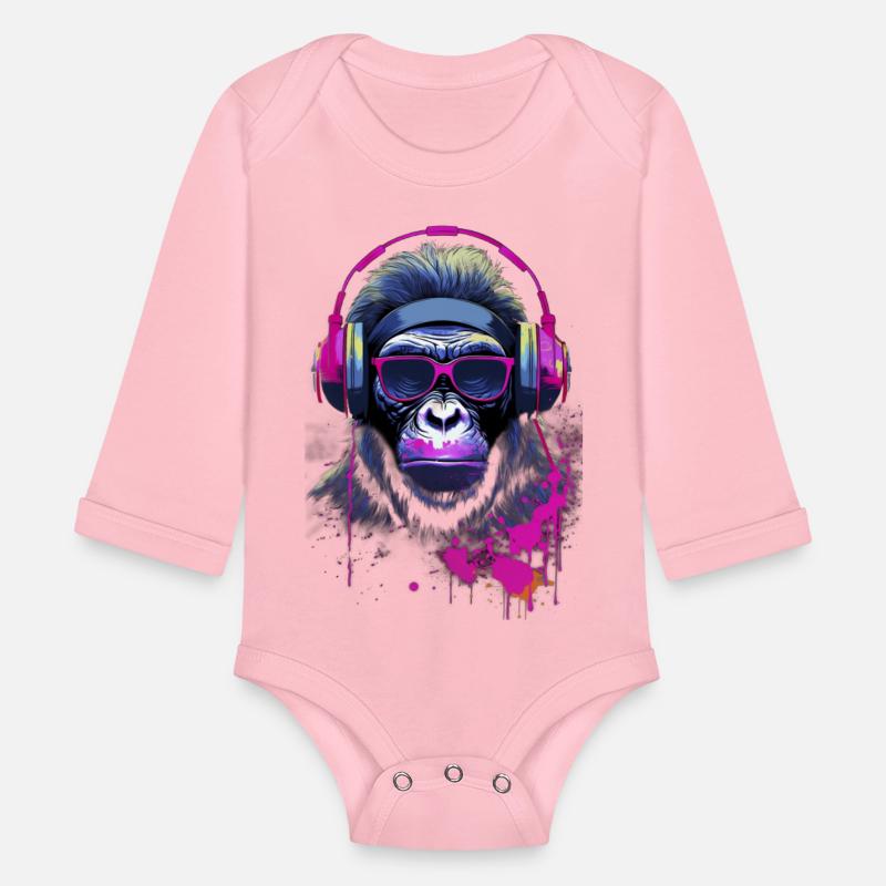 Graffiti Inspired Chimpanzee Ink & Paint Splatters