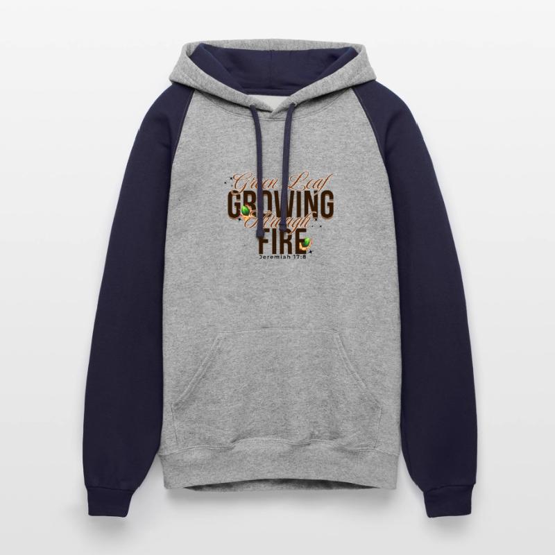 Green Leaf Growing Through Fire - Jeremiah 17:8