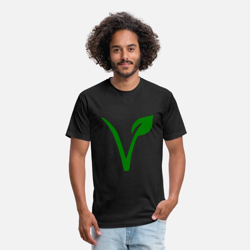 Green V Leaf Vegetarian Vegan Symbol