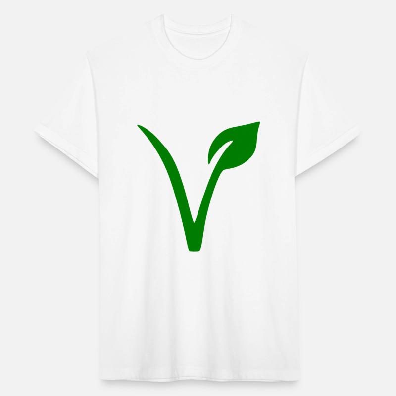 Green V Leaf Vegetarian Vegan Symbol