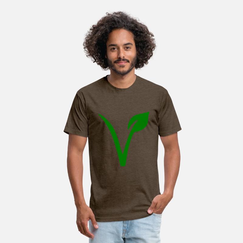 Green V Leaf Vegetarian Vegan Symbol