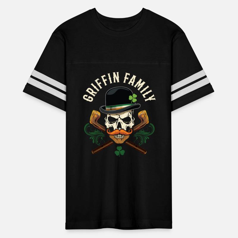 Griffin Family Irish Skull with Shillelagh and