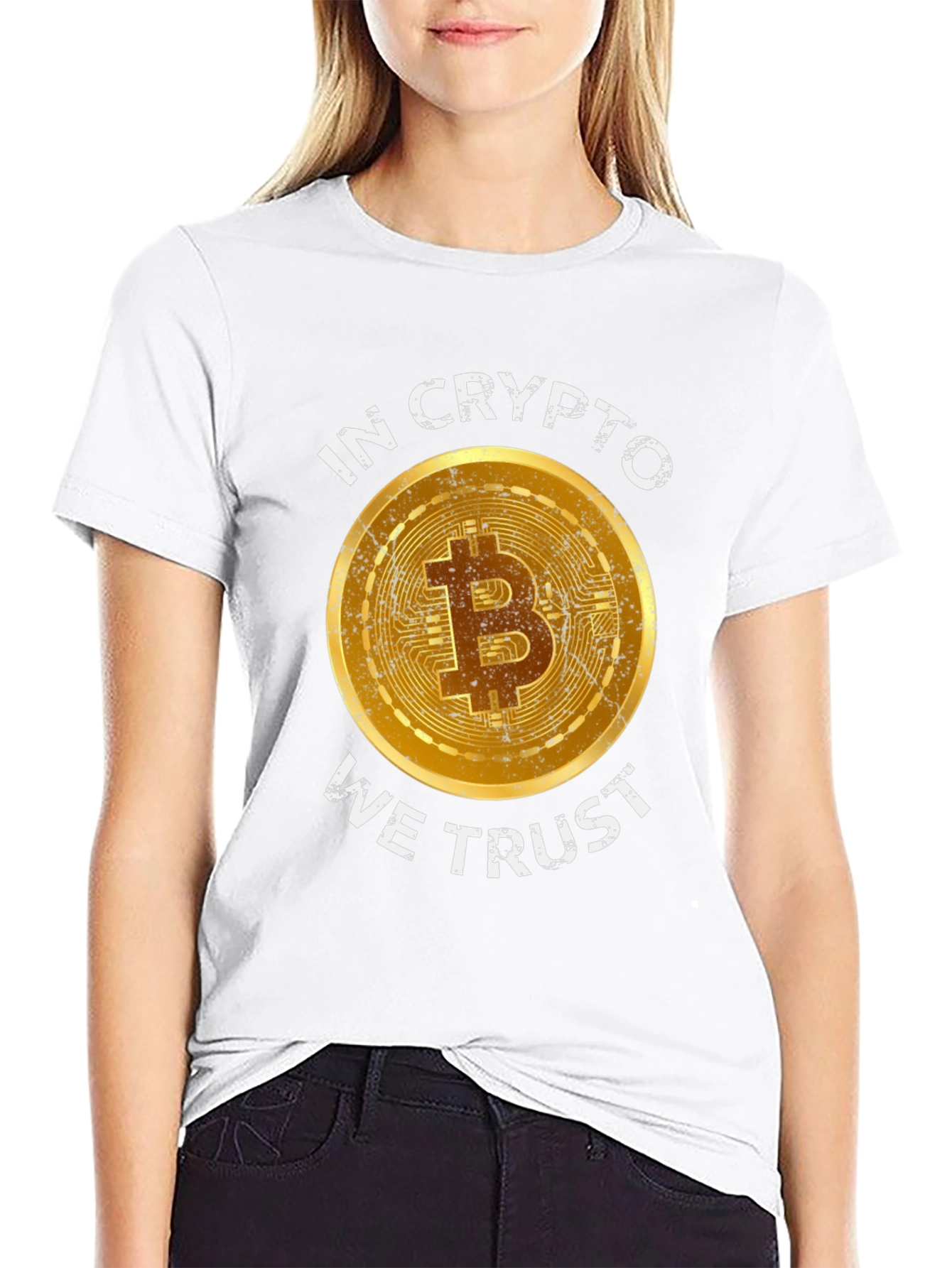 Crypto Enthusiast Bitcoin T-Shirt - In Crypto We Trust