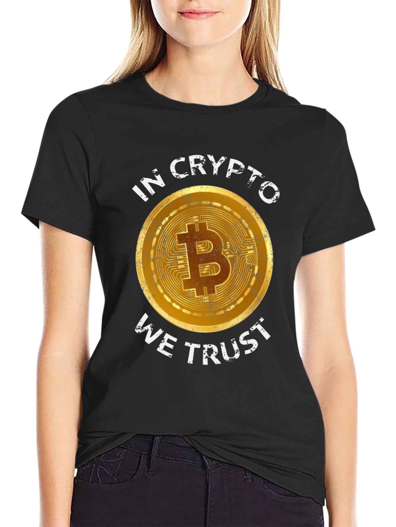 Crypto Enthusiast Bitcoin T-Shirt - In Crypto We Trust