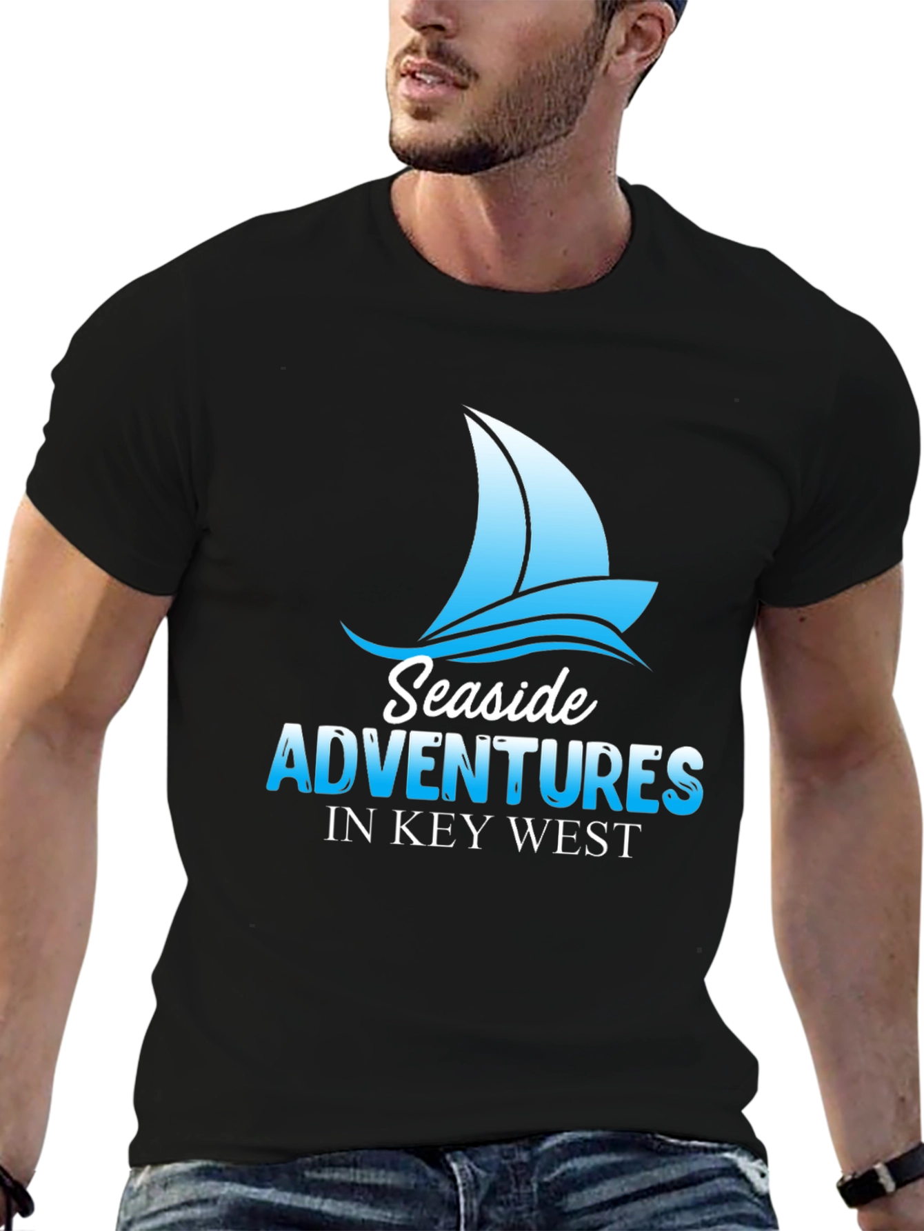 Seaside Adventures Key West Black T-Shirt