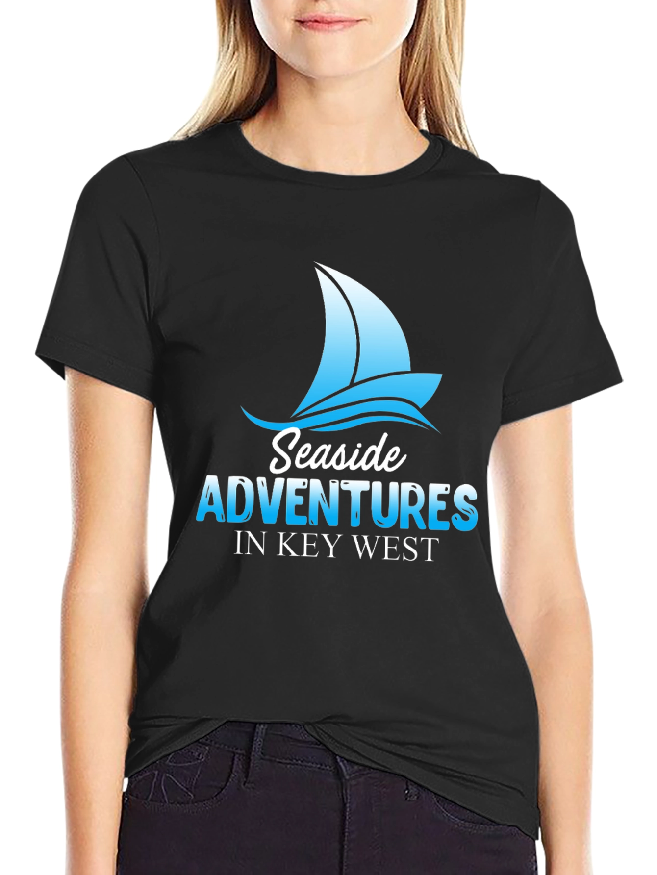 Seaside Adventures Key West Black T-Shirt