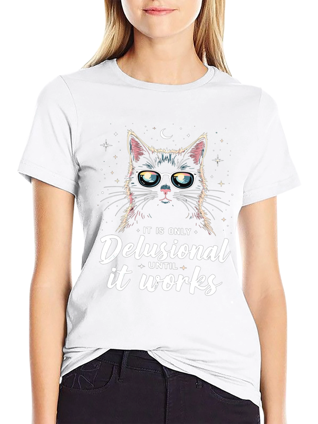Delusional Cat T-Shirt - Funny Unisex Tee