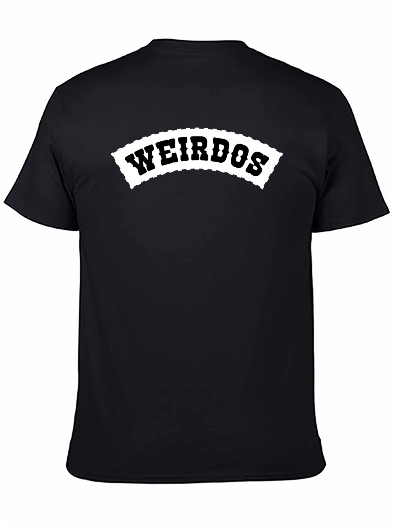 Weirdos Graphic T-Shirt - Black Crew Neck Tee