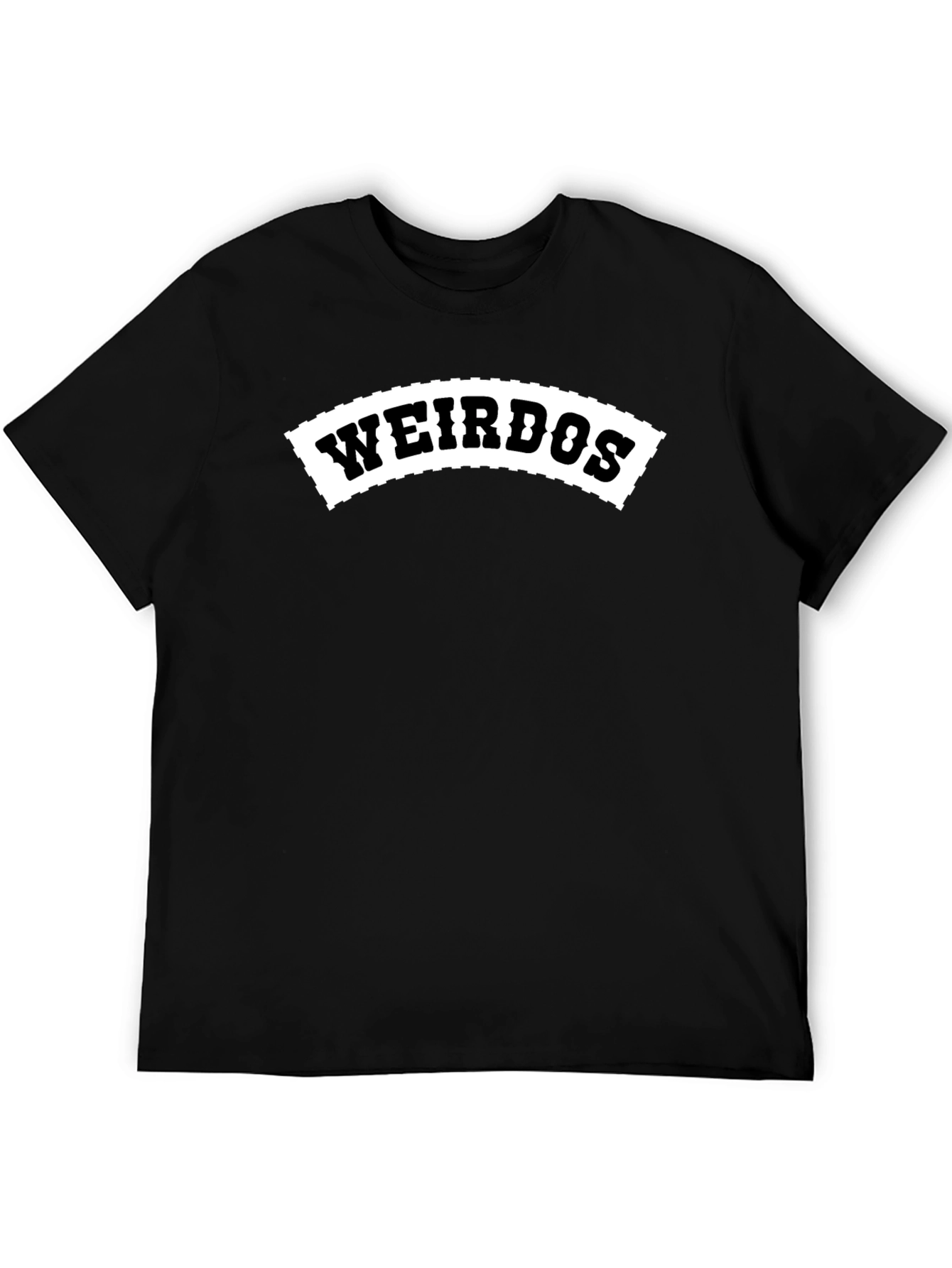 Weirdos Graphic T-Shirt - Black Crew Neck Tee