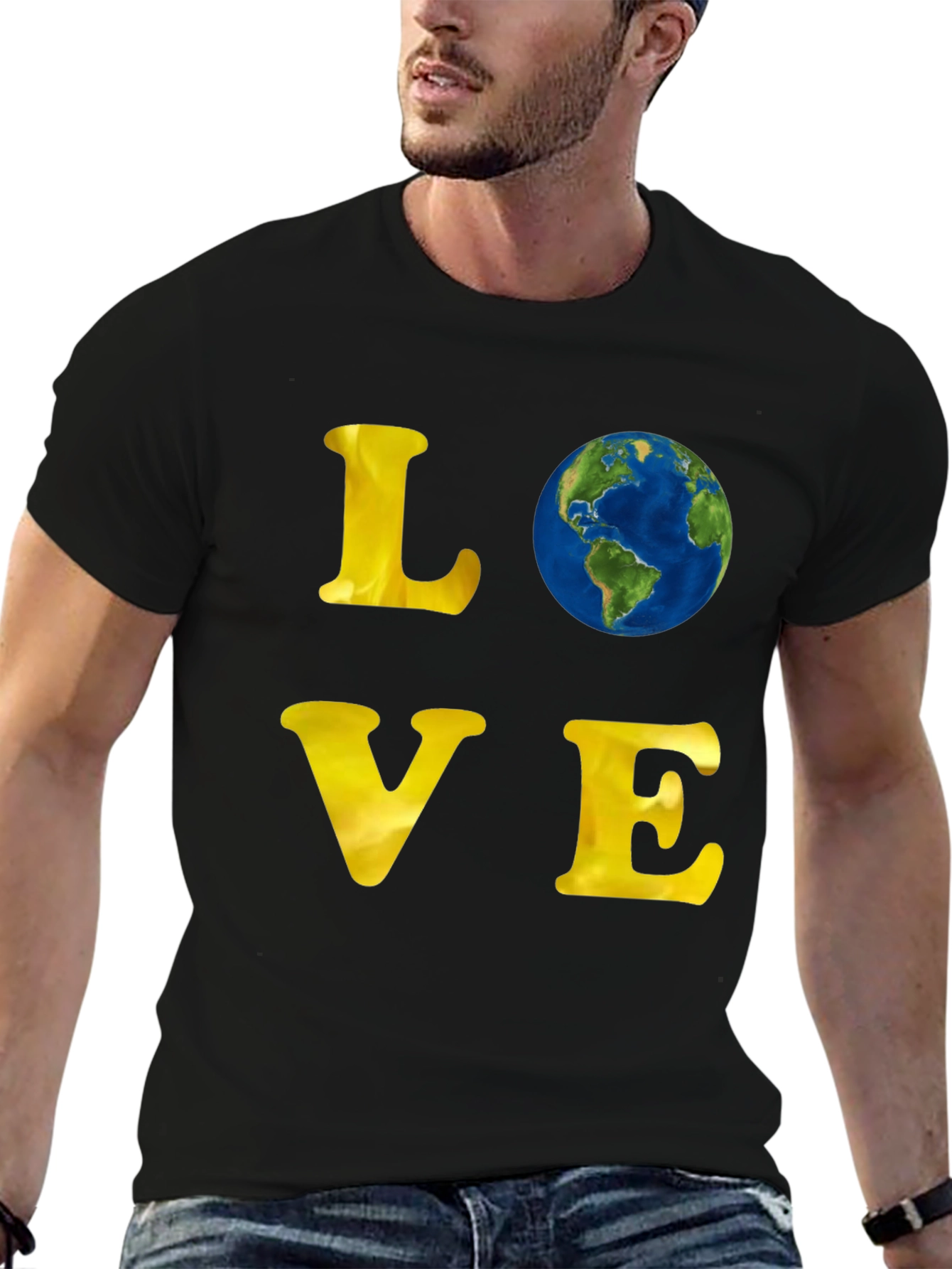 Love Earth Graphic T-Shirt - Black
