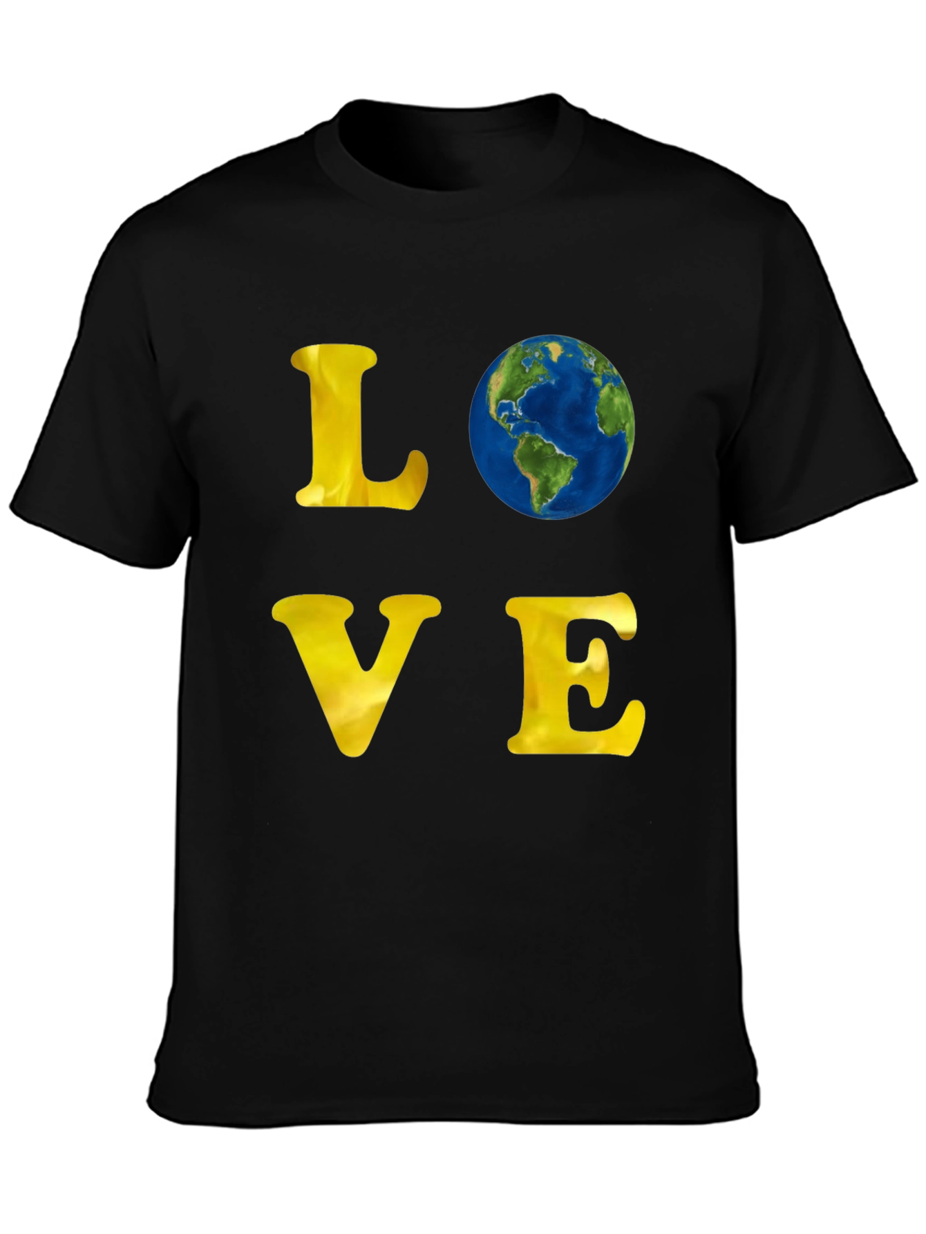 Love Earth Graphic T-Shirt - Black