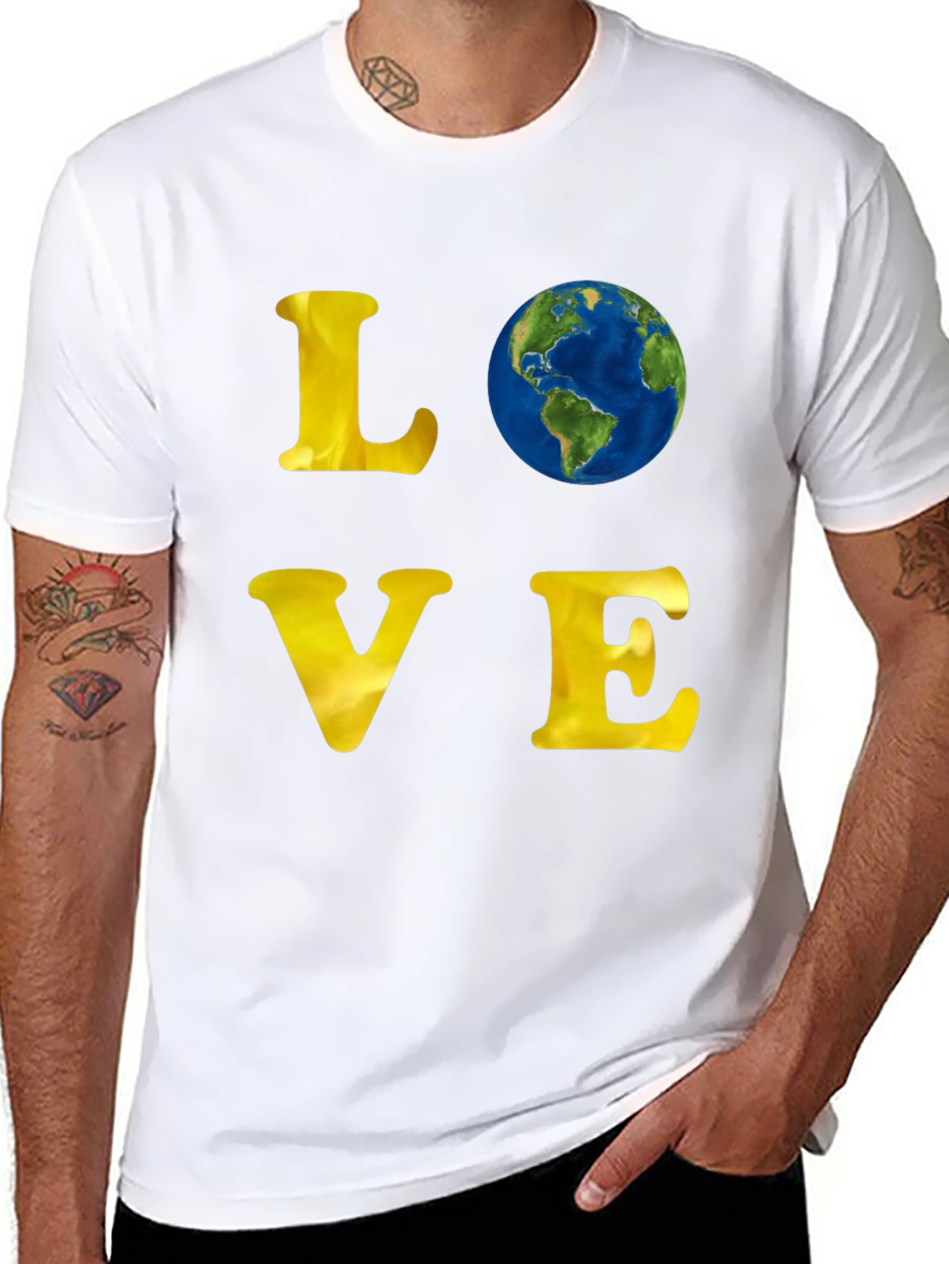 Love Earth Graphic T-Shirt - Black