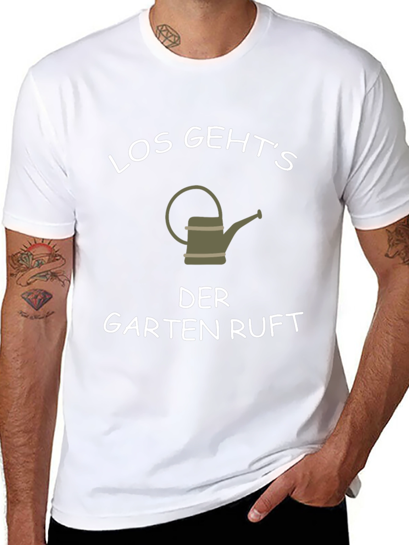 Gardening Time Black Graphic T-Shirt - Los Gehts