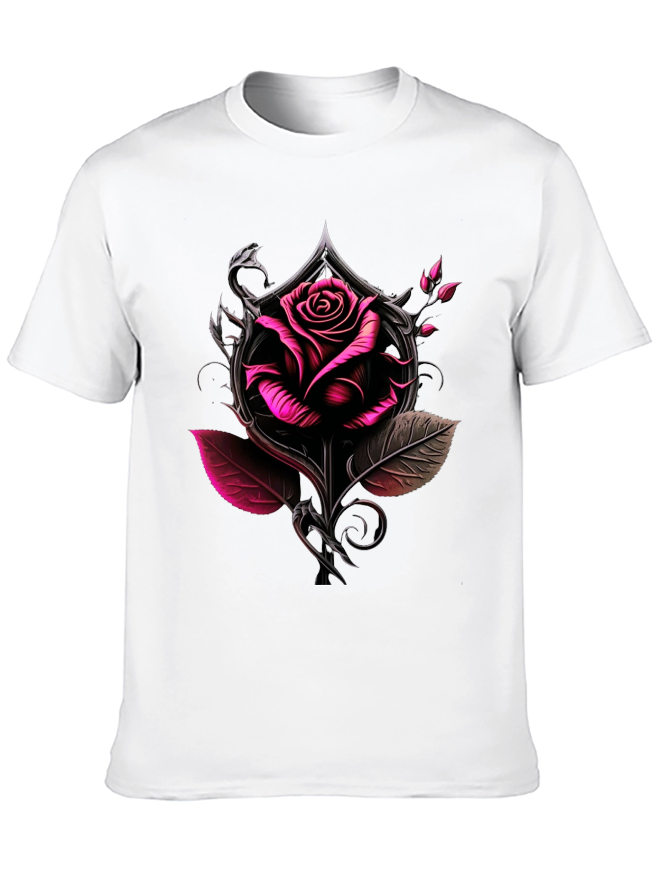 Rose & Ace Graphic Tee - Bold Black Shirt