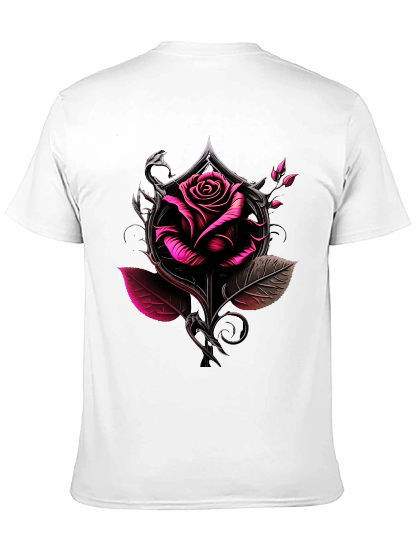 Rose & Ace Graphic Tee - Bold Black Shirt