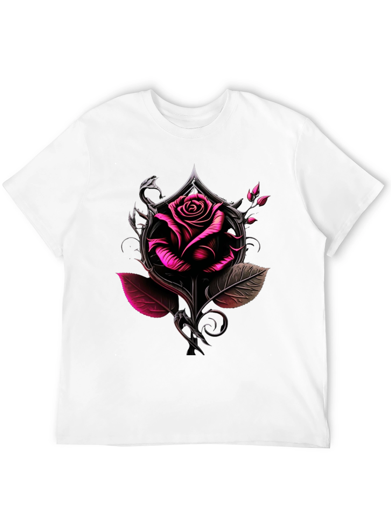 Rose & Ace Graphic Tee - Bold Black Shirt