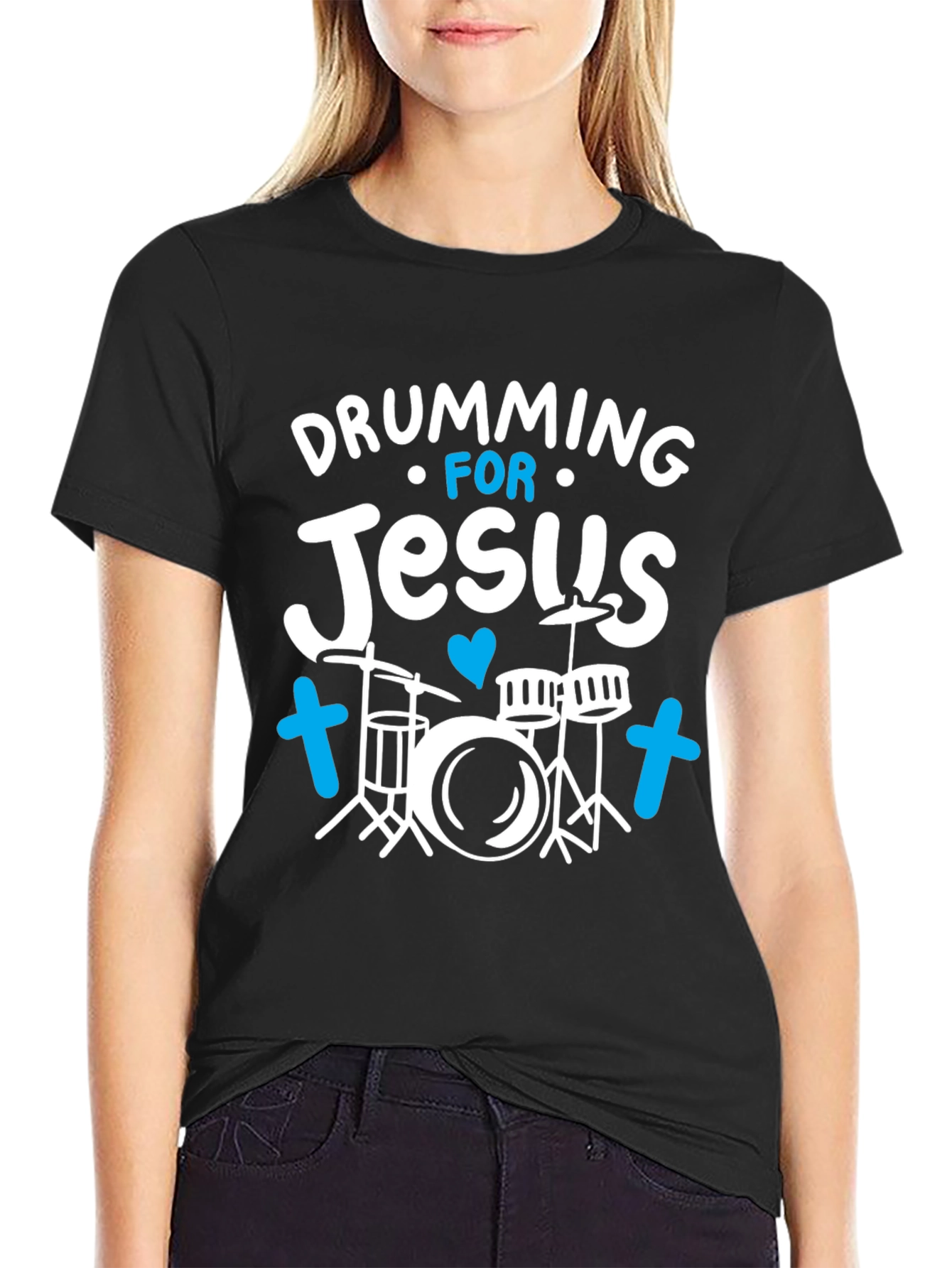 Drumming for Jesus T-Shirt | Christian Musician Apparel