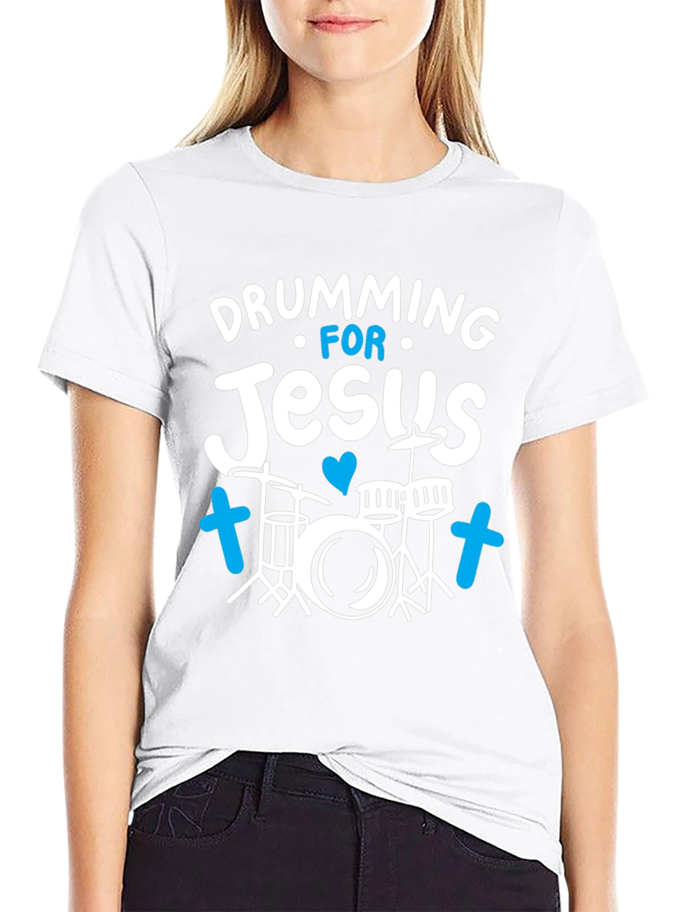 Drumming for Jesus T-Shirt | Christian Musician Apparel