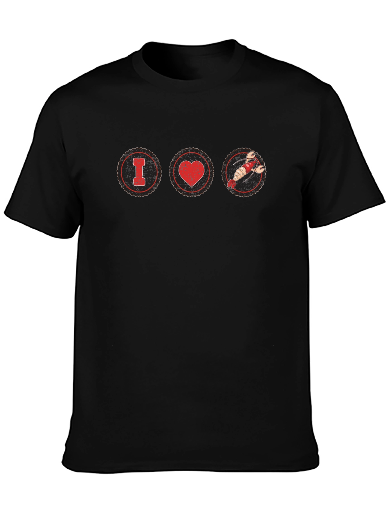I Heart Lobster Graphic T-Shirt - Black Tee