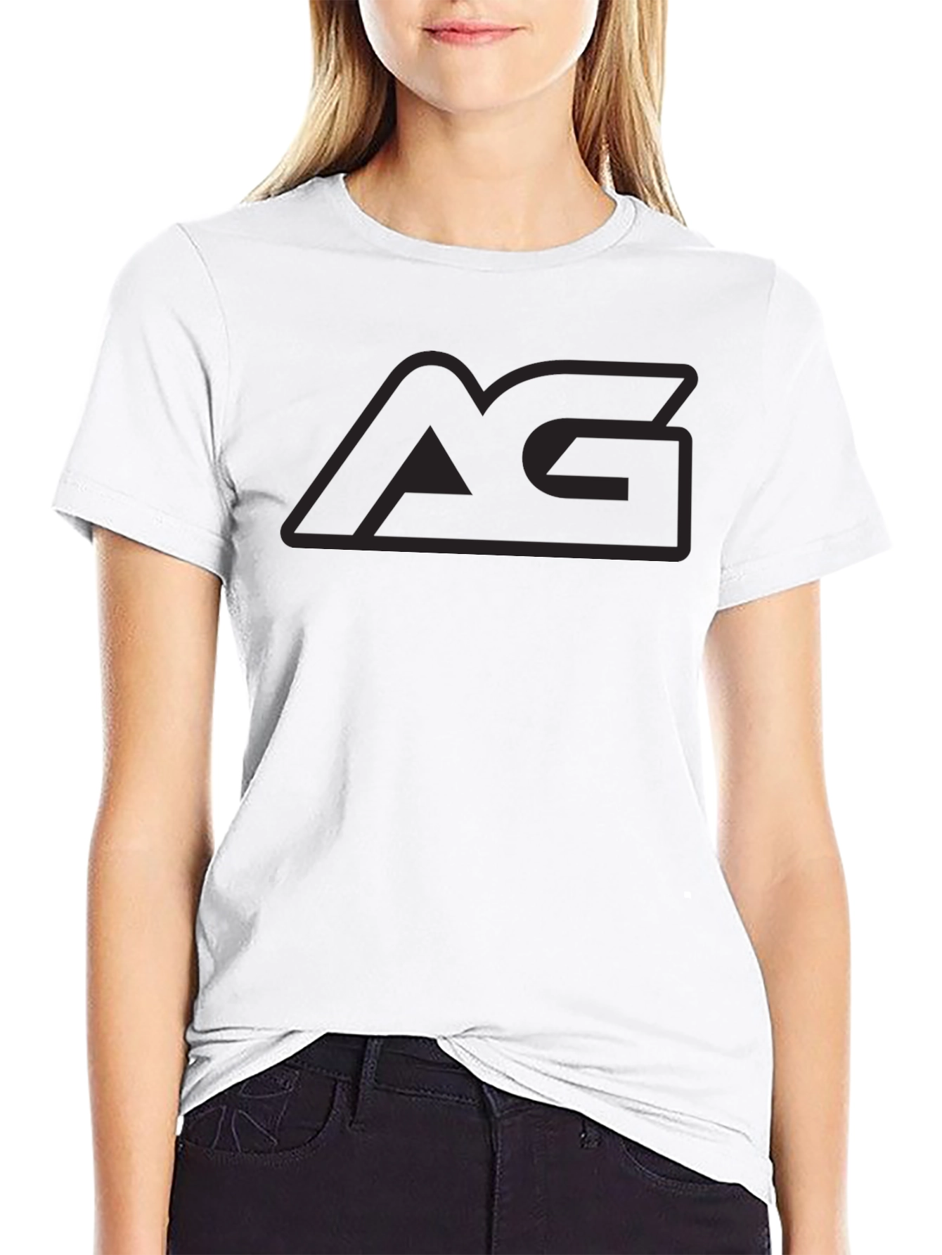 AG Logo Black T-Shirt - Stylish & Comfortable