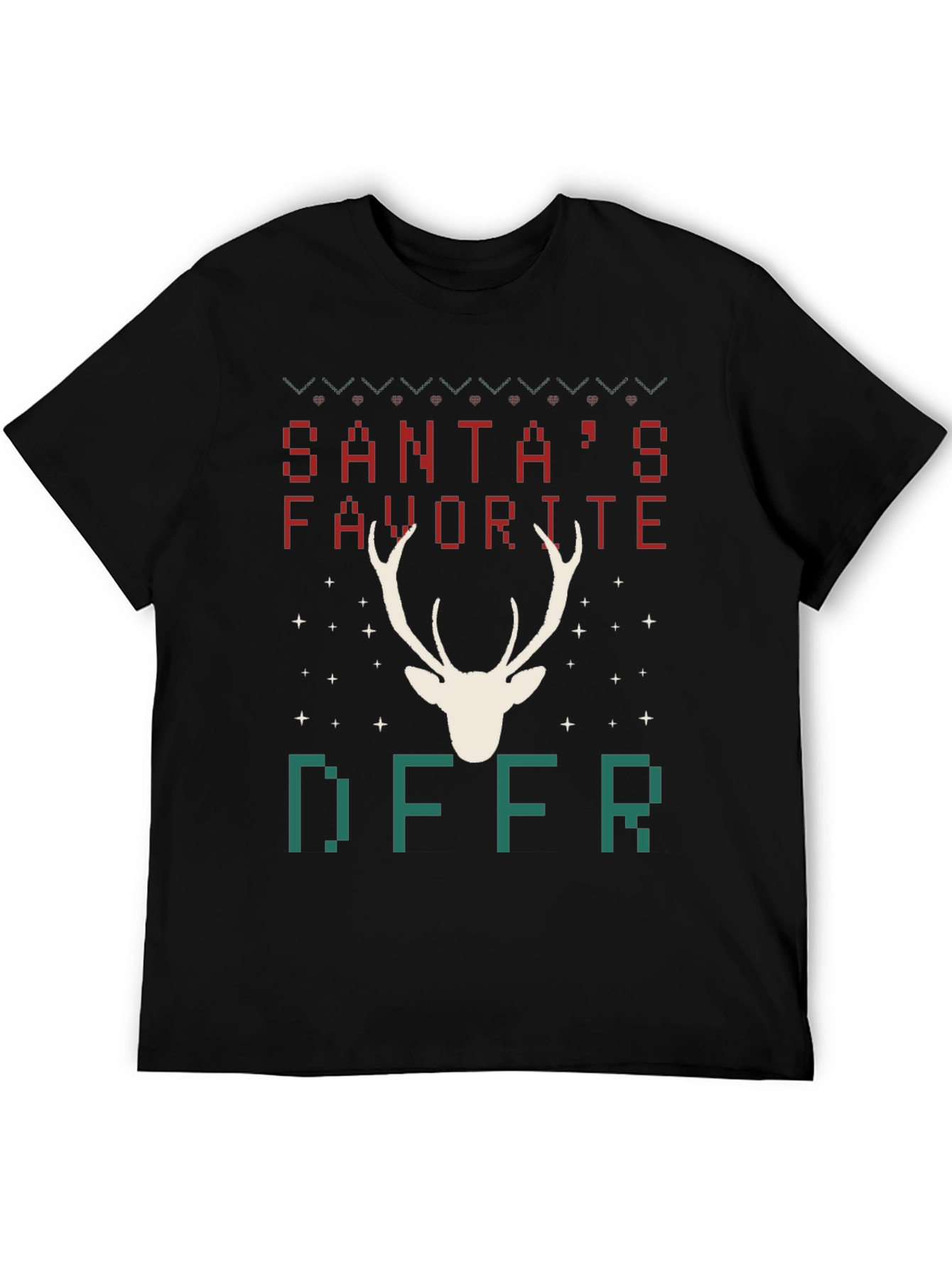 Santas Favorite Deer Christmas T-Shirt