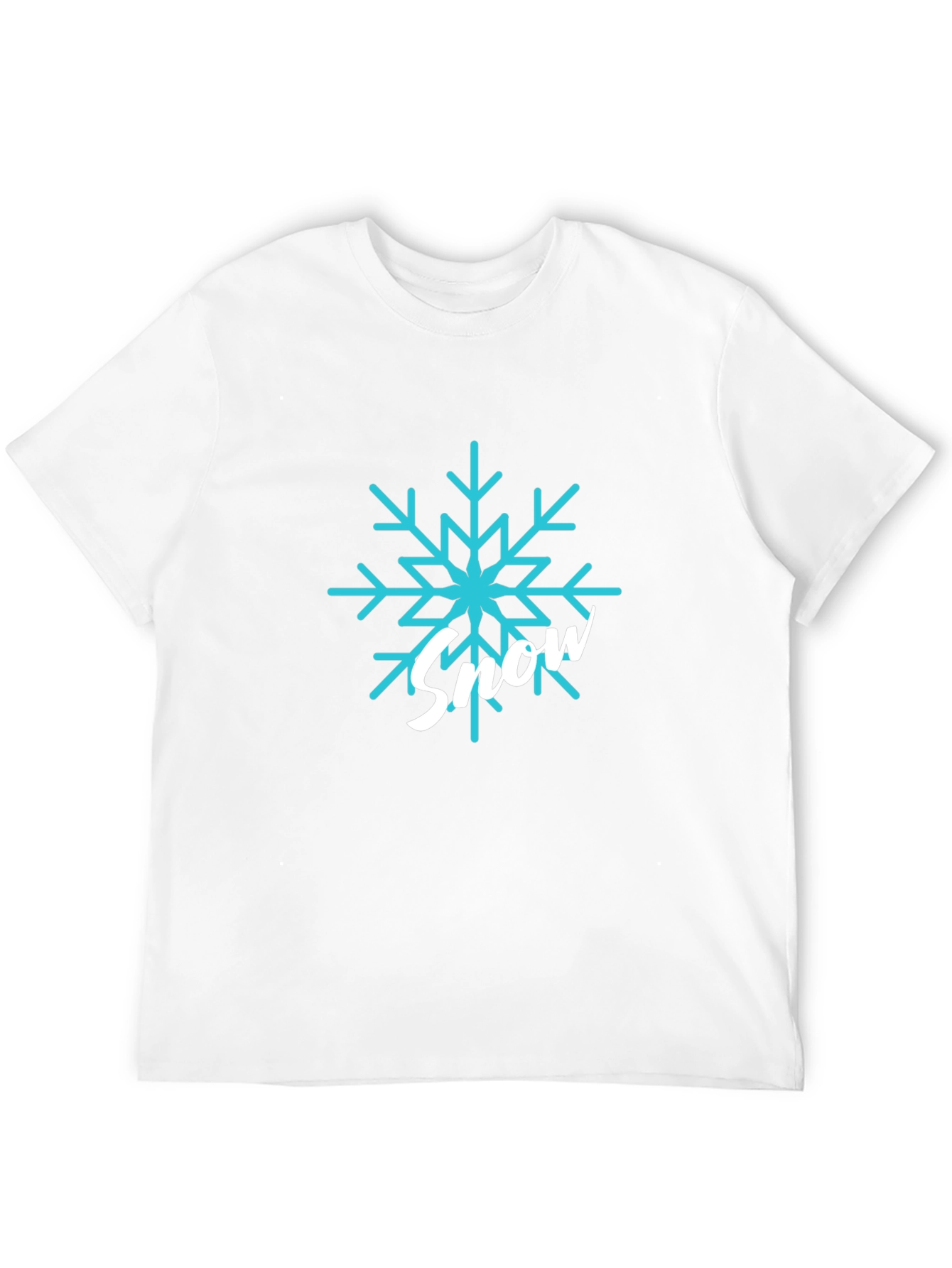 Snowflake Graphic Tee - Stylish Winter Shirt